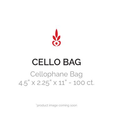 Cellophane 4.5" x 2.25" x 11" Bag - 100 Count